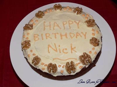 Carrot Cake - HAPPY BIRTHDAY NICK!