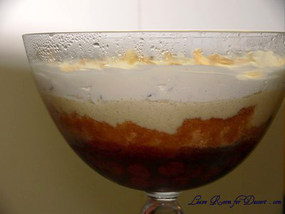 Layered Trifle - sorry about the light for the photography