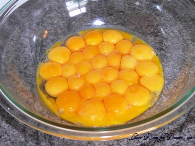 30 egg yolks - the most I've ever used