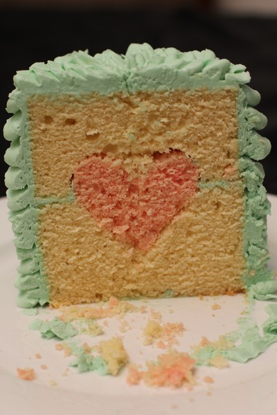 Surprise Heart Cake