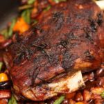 Five Hour Roasted Lamb with Beans and Olives