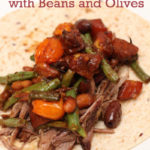 Five Hour Roasted Lamb with Beans and Olives