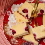White Chocolate and Raspberry Cheesecake Slice