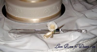 weddingcakeknife Waterford Knife with Rose