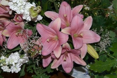 Flowers at ceremony venue