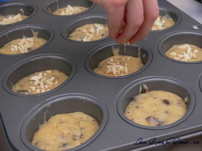 Sprinkle with chopped almonds
