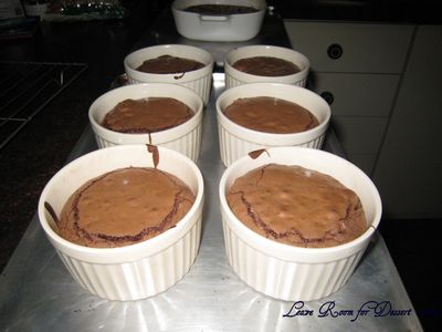 Beautifully cooked cakes - although maybe not fully cooked