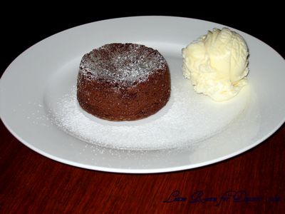 Cooked around the edges with a luscious velvety chocolate centre