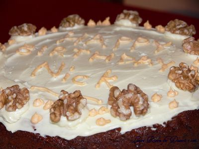 Carrot_Cake_Icing One of my first attempts in icing a cake