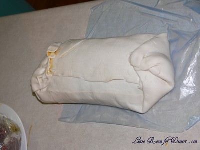 Fold up the pastry sealing the beef inside