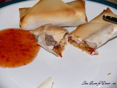 Serve with sweet chilli sauce