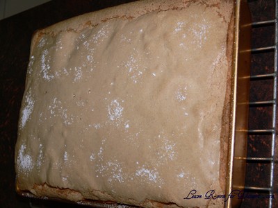 Golden cooked sponge