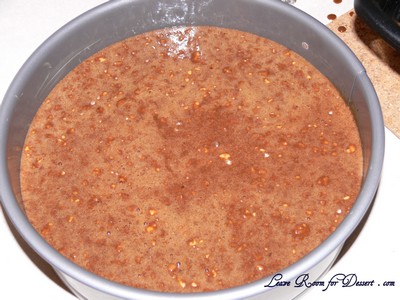 Yes, it is very liquidy - don't worry - this will make it moist.