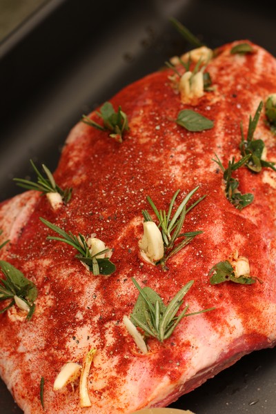 Five Hour Roasted Lamb with Beans and Olives